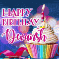 Happy Birthday Devansh - Lovely Animated GIF