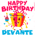 Funny Happy Birthday Devante GIF