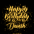 Happy Birthday Card for Devesh - Download GIF and Send for Free