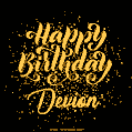 Happy Birthday Card for Devion - Download GIF and Send for Free