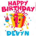 Funny Happy Birthday Devyn GIF