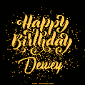 Happy Birthday Card for Dewey - Download GIF and Send for Free