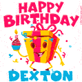 Funny Happy Birthday Dexton GIF