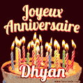 Joyeux anniversaire Dhyan GIF