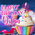 Happy Birthday Dilan - Lovely Animated GIF