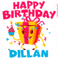 Funny Happy Birthday Dillan GIF