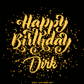 Happy Birthday Card for Dirk - Download GIF and Send for Free