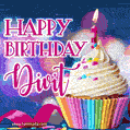 Happy Birthday Divit - Lovely Animated GIF