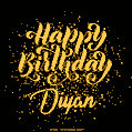 Happy Birthday Card for Diyan - Download GIF and Send for Free