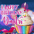 Happy Birthday Dmitri - Lovely Animated GIF