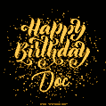Happy Birthday Card for Doc - Download GIF and Send for Free