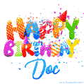 Happy Birthday Doc - Creative Personalized GIF With Name