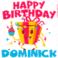 Funny Happy Birthday Dominick GIF