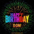 New Bursting with Colors Happy Birthday Don GIF and Video with Music