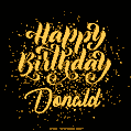 Happy Birthday Card for Donald - Download GIF and Send for Free