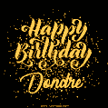 Happy Birthday Card for Dondre - Download GIF and Send for Free