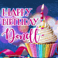 Happy Birthday Donell - Lovely Animated GIF