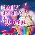Happy Birthday Donovin - Lovely Animated GIF
