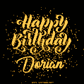 Happy Birthday Card for Dorian - Download GIF and Send for Free