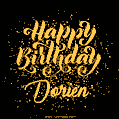Happy Birthday Card for Dorien - Download GIF and Send for Free