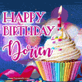 Happy Birthday Dorien - Lovely Animated GIF