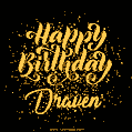 Happy Birthday Card for Draven - Download GIF and Send for Free