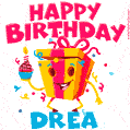 Funny Happy Birthday Drea GIF