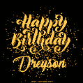 Happy Birthday Card for Dreyson - Download GIF and Send for Free
