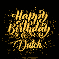 Happy Birthday Card for Dutch - Download GIF and Send for Free