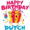 Funny Happy Birthday Dutch GIF