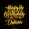 Happy Birthday Card for Dylann - Download GIF and Send for Free
