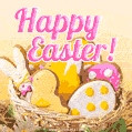 Happy Easter Animated Greeting Card