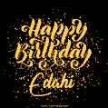 Happy Birthday Card for Edahi - Download GIF and Send for Free