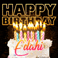 Edahi - Animated Happy Birthday Cake GIF for WhatsApp