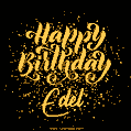 Happy Birthday Card for Edel - Download GIF and Send for Free