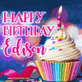 Happy Birthday Edison - Lovely Animated GIF