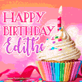 Happy Birthday Edithe - Lovely Animated GIF