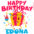 Funny Happy Birthday Edona GIF