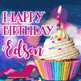 Happy Birthday Edson - Lovely Animated GIF