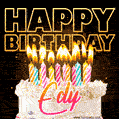 Edy - Animated Happy Birthday Cake GIF for WhatsApp