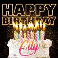 Eily - Animated Happy Birthday Cake GIF Image for WhatsApp