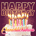 Ekenedilichukwu - Animated Happy Birthday Cake GIF Image for WhatsApp