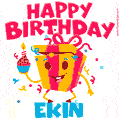 Funny Happy Birthday Ekin GIF