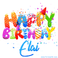 Happy Birthday Elai - Creative Personalized GIF With Name
