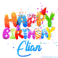 Happy Birthday Elian - Creative Personalized GIF With Name