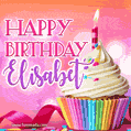 Happy Birthday Elisabet - Lovely Animated GIF