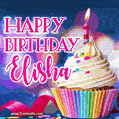 Happy Birthday Elisha - Lovely Animated GIF