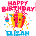 Funny Happy Birthday Elizah GIF