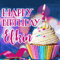 Happy Birthday Elkin - Lovely Animated GIF