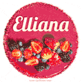 Happy Birthday Cake with Name Elliana - Free Download